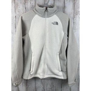 THE NORTH FACE White Sweater Womens Small Pullover 1/4 Quarter Zip Long Sleeve